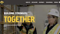 redesign construction company website contractor website building service site
