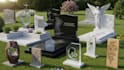 create stunning realistic 3d grave design,  tombstone, and 3d memorial designs