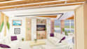 create a modern interior, exterior, and facade design