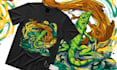 draw custom full color t shirt illustration design
