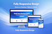 build a modern responsive website using HTML CSS js or react