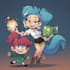 draw a digital cartoon design