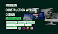 design modern hvac, roofing, cleaning, construction website
