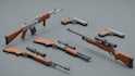 do 3d gun model, weapon props, game assets, hard surface, low poly