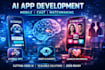 develop ai mobile app development, ai chat app, ai dating matchmaking ai apps