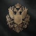 do heraldic, modern luxury logo with hand drawing