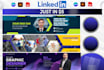 design a professional linkedin banner