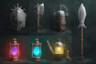 draw realistic medieval and fantasy weapons, armor and items