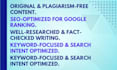write SEO articles, blog posts, and website content writing
