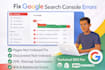 setup google search console and fix indexing issues