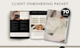 design editable client onboarding, coaching template, canva workflow, workbook