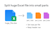 split huge CSV or excel file