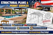 design deck pergola permit drawings retaining wall foundation structural plans