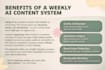 audit your ai content setup and create a simplified weekly plan