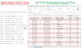 convert PDF or bank statement to excel manually