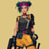 design anime character , cyberpunk character