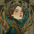 create illustrations in art nouveau style