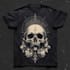 do t shirt design skull skeleton for metal band