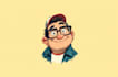 design a cartoon logo character