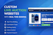 build a live auction website with real time bidding system