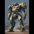 make e futuristic mecha robot character
