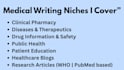 write medical blogs, evidence based medical articles