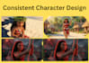 create  consistent character disney style ai animation video