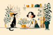 draw a charming digital illustration