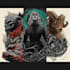 create dark art illustration