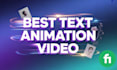 create custom text animationsith with motion graphic video