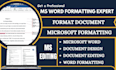 professionally microsoft word document formatting ms word edit document design