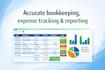 do excel bookkeeping and accounting for small businesses