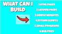 create a HTML or a python program for you
