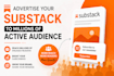 advertise your substack page to millions of active audience
