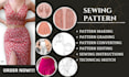 create professional digital sewing patterns with grading in PDF and dxf