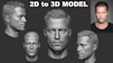 convert 2d to 3d head model 2d to 3d character model picture to 3d model