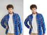 do professional model hair masking and background removal