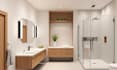 model render 3d kitchen remodel cabinet bath interior design 2d floorplan