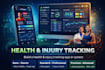 design and develop a health and injury tracking app system