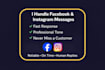 handle your facebook and instagram messages professionally