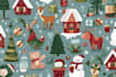 create cute christmas pattern and illustration