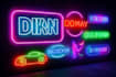 make a custom neon logo, sign, text, icon, glowing effect