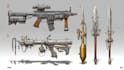 create weapon design and illustration