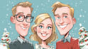 draw christmas cartoon caricature