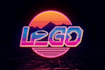design 80s futuristic synthwave retro logo with neon