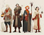 draw fantasy dnd party and dnd illustration