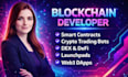 blockchain developer, integrate web3 staking presale dapp smart contract with ai