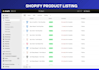 do a shopify listing and data entry