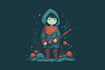 draw fantasy kids character illustration