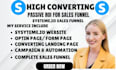 systeme io sales funnel, systeme io website redesign, systeme io landing page